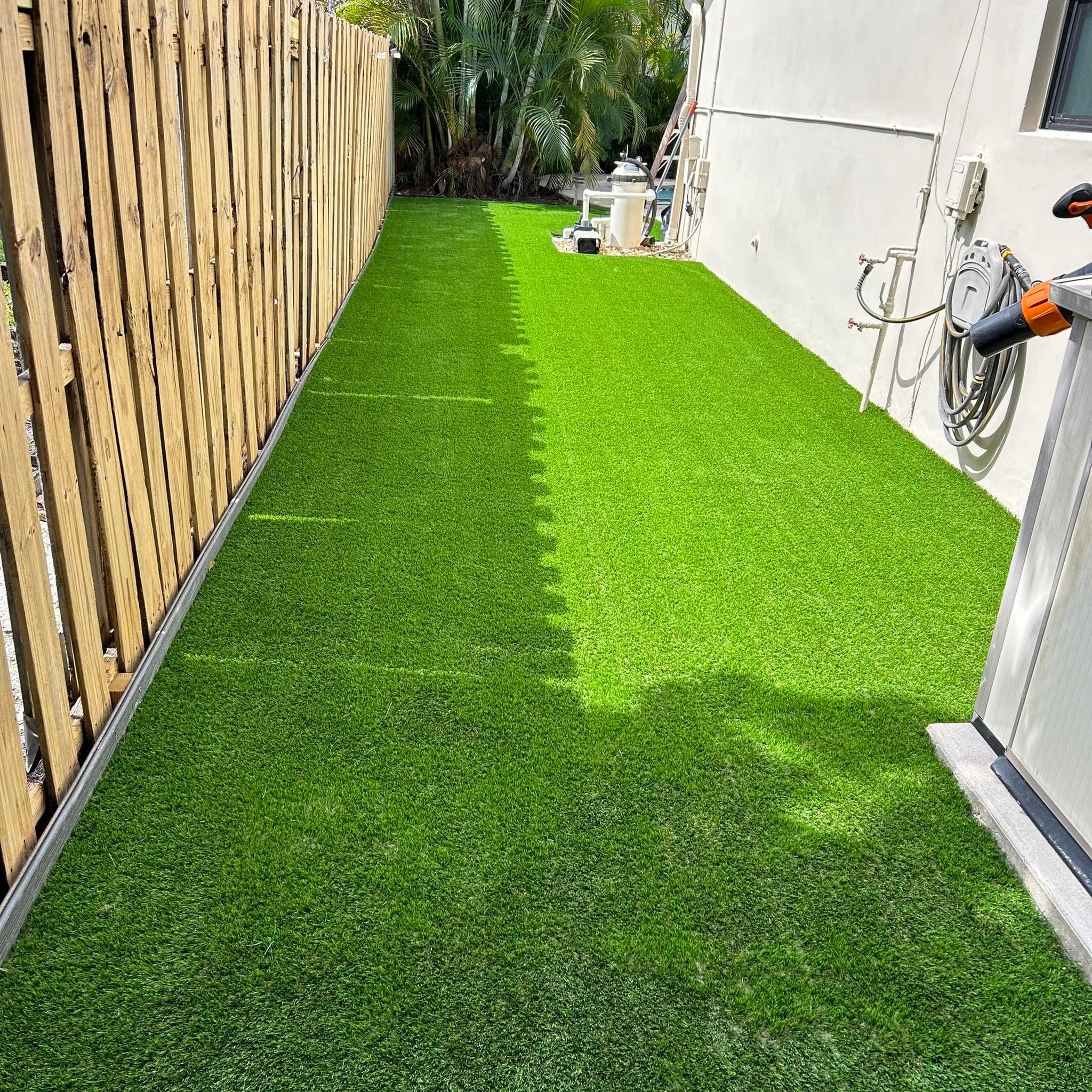 Backyard Turf Installation